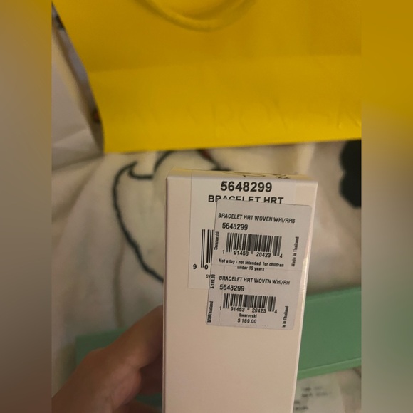 Swarovski Matrix Heart Woven Rhodium Plated Bracelet - Picture 5 of 12